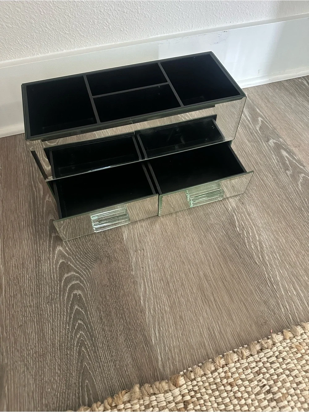 Pottery Barn Mirrored Countertop Vanity/Cosmetic Organizer Storage